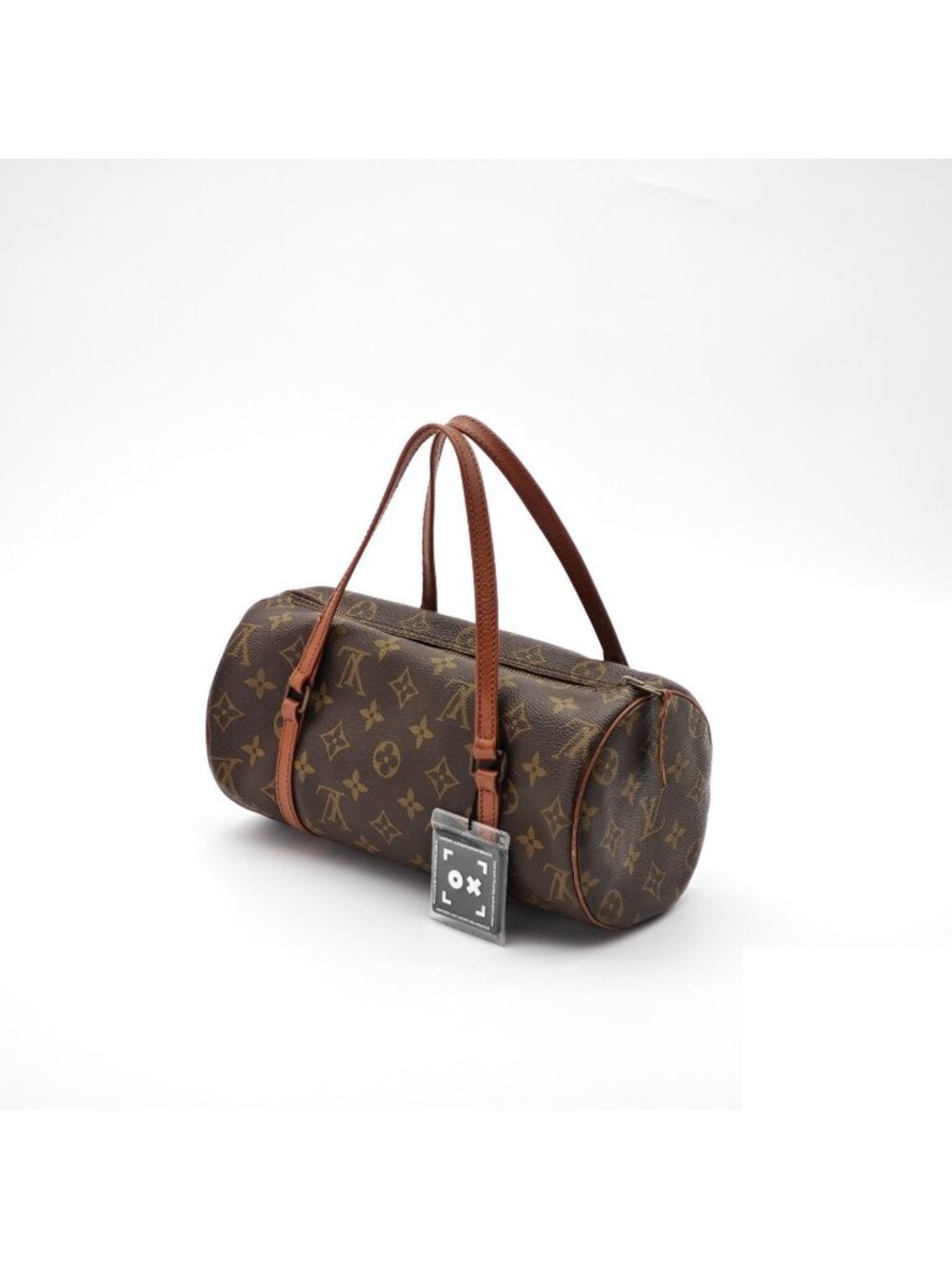 Louis Vuitton Papillon Bag Handbag Tube Wide Brown